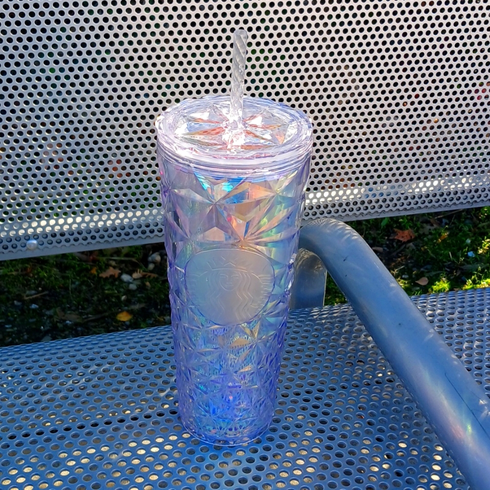 Starbucks Clear Diamond Prism Crystal Venti 24 oz. Tumbler